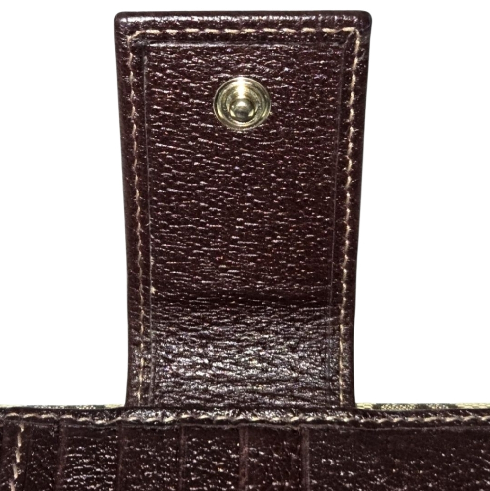 ⛔️SOLD⛔️-Gucci (Vintage) GG Monogram D-Ring Abbey Compact Wallet With Dustbag - Picture 7 of 15